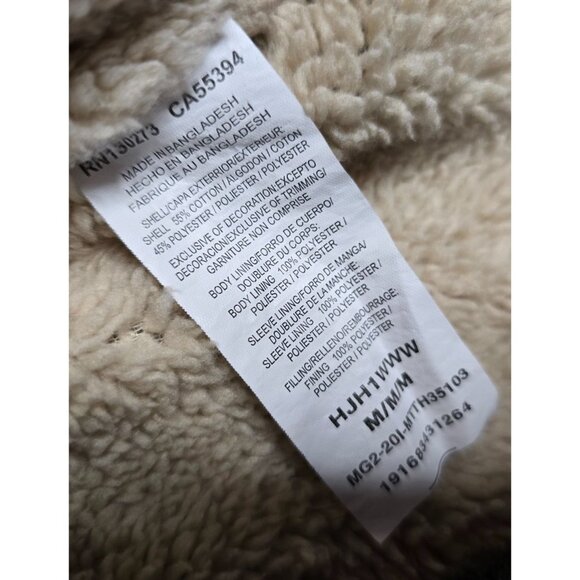 Wrangler Men's Sherpa Lined Flannel Heavyweight Shirt Jacket Chore Coat - Picture 5 of 13